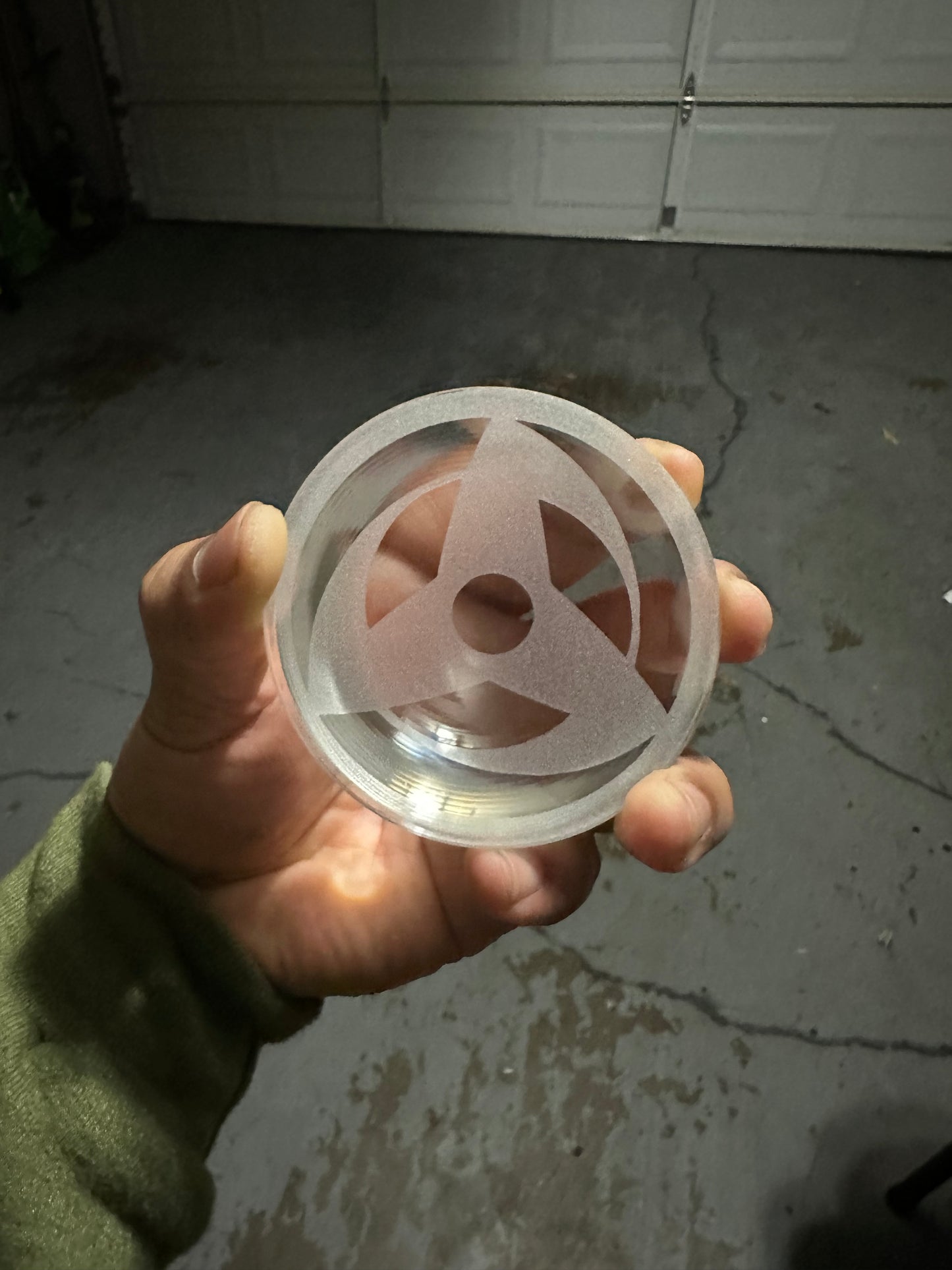 Custom etching clear projector lense