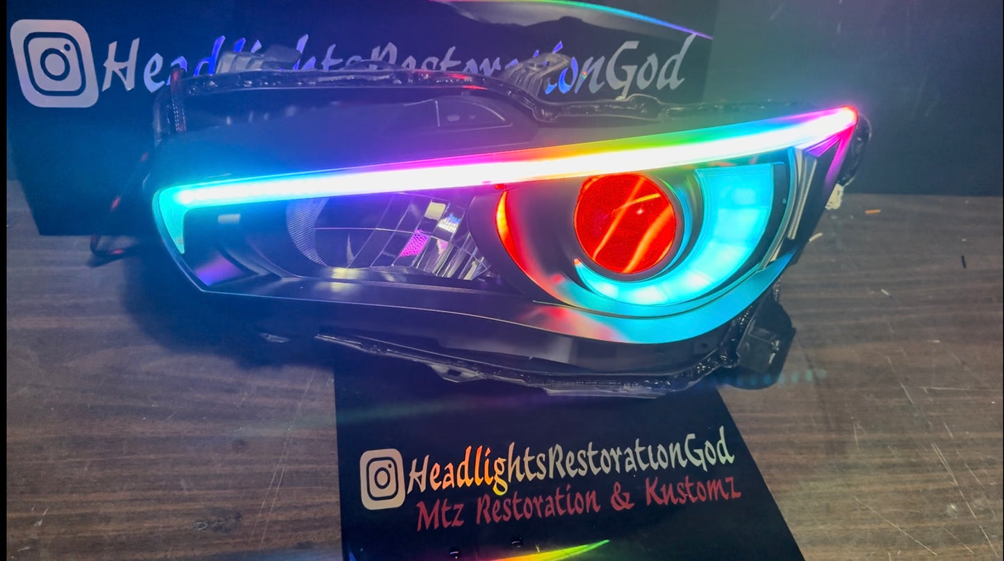Infiniti Q50 Depo headlights W/o afs prebuilt Flow series 2014-2017