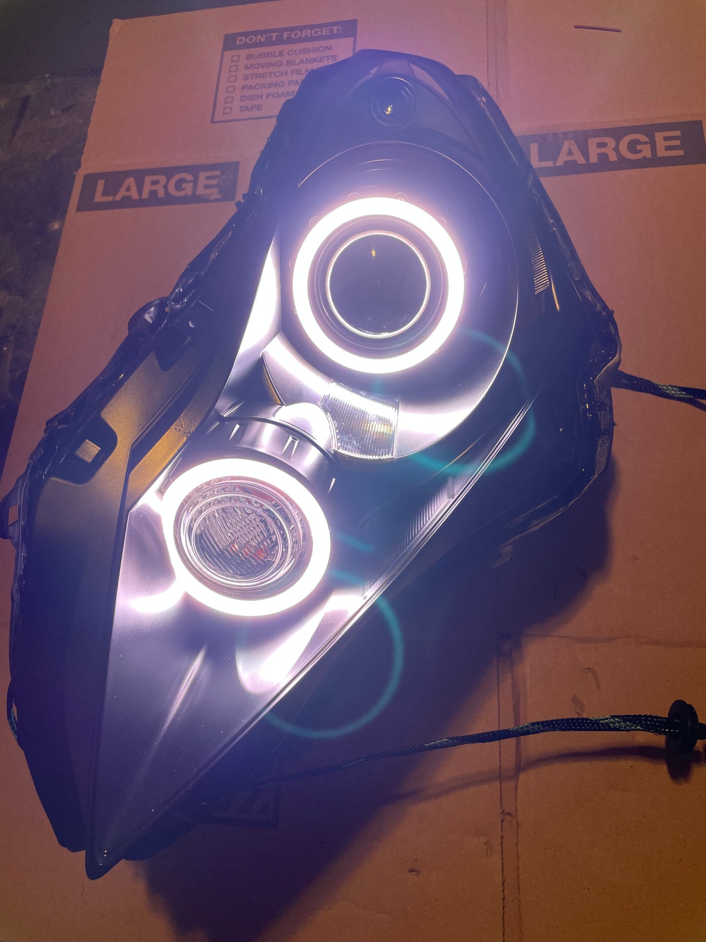 Infiniti G37 sedan 10-12 Halo headlights