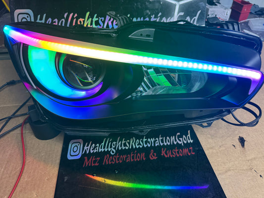 Infiniti Q50 Depo headlights W/o afs prebuilt Flow series 2014-2017