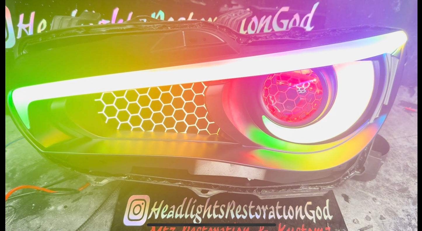 Infiniti Q50 Depo headlights W/o afs prebuilt Flow series 2014-2017