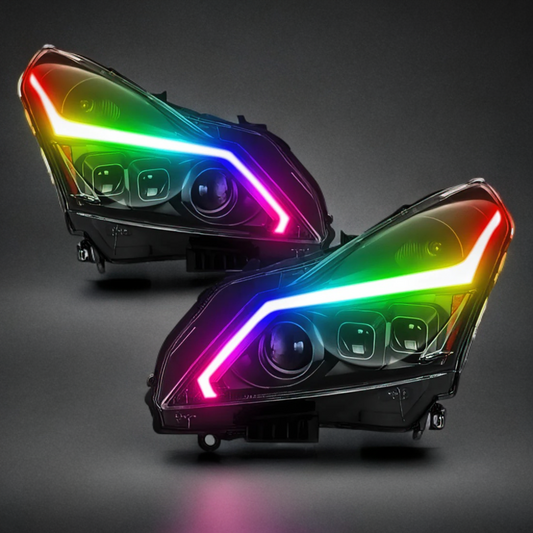 Infiniti G37 Sedan/Coupe Flow series GT-R style Headlights