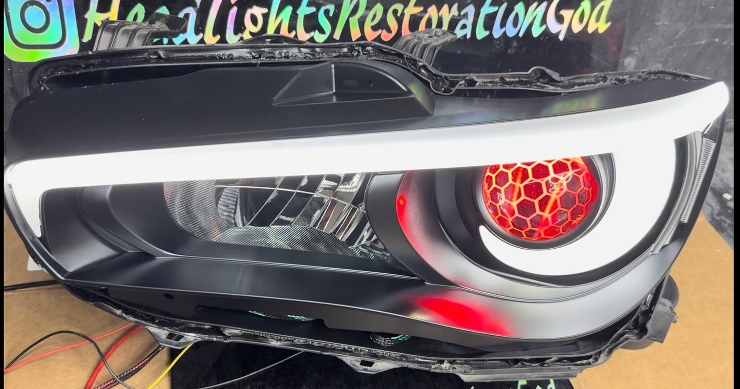 Infiniti Q50 Depo headlights W/o afs prebuilt Flow series 2014-2017
