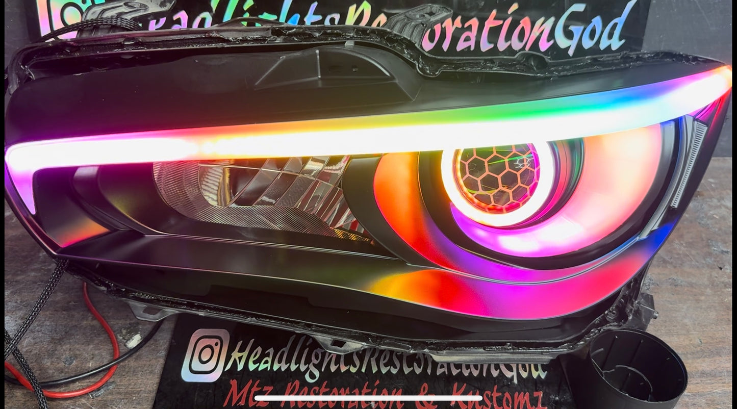 Infiniti Q50 Depo headlights W/o afs prebuilt Flow series 2014-2017