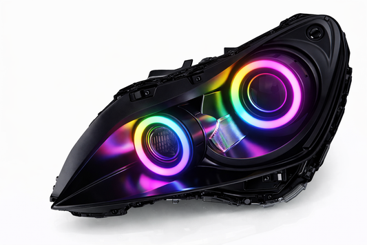 Infiniti G37 Sedan RGB Flow series Halo headlights