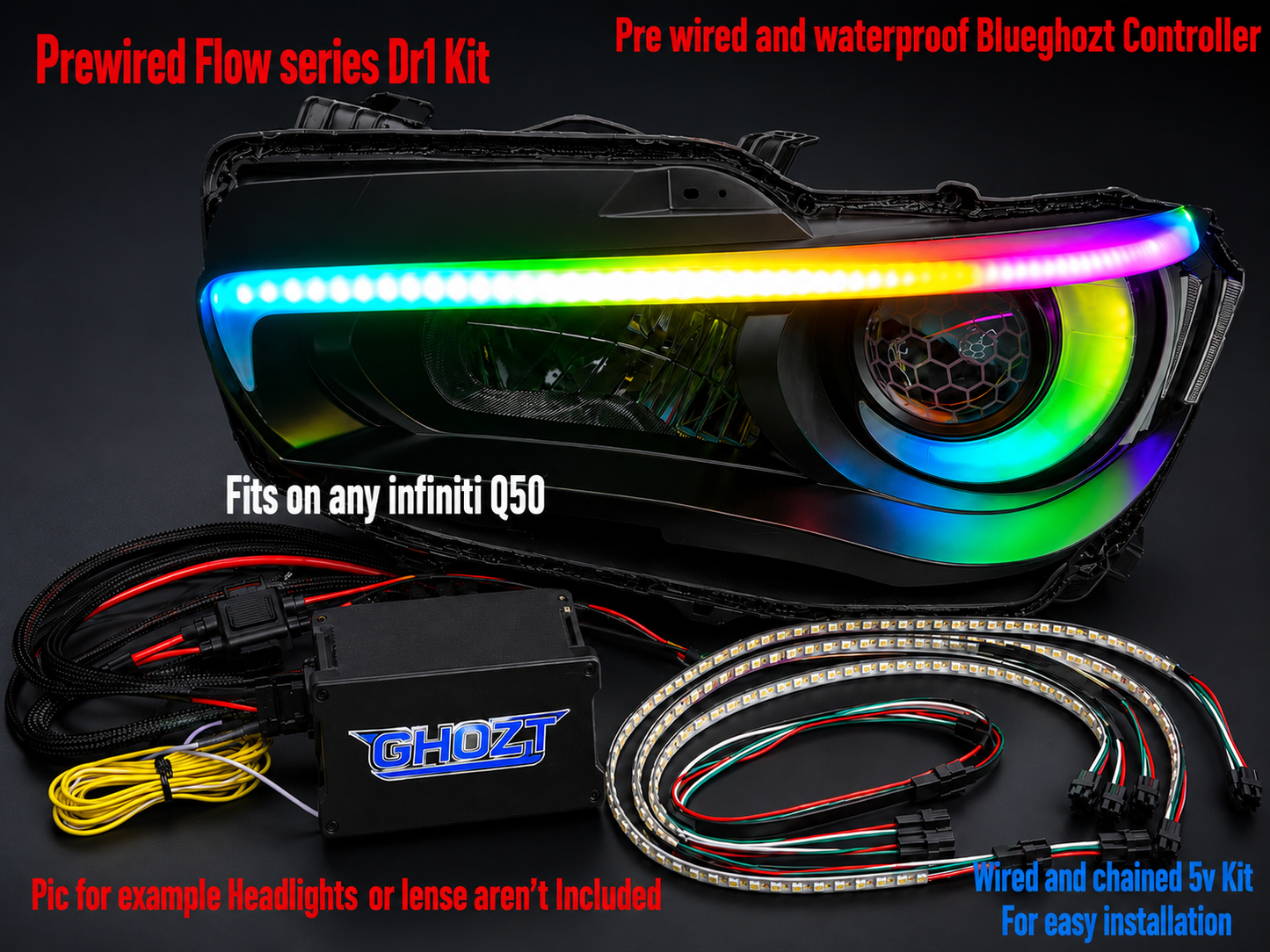 Addressable Infiniti Q50 Flow series kit