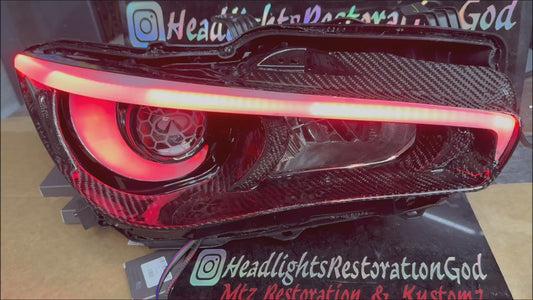 Infiniti Q50 Carbon Fiber Housing headlights With Flow Series Drls